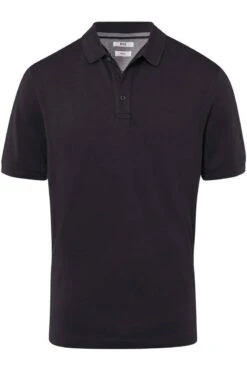 Brax Modern Fit Poloshirt Schwarz, Einfarbig