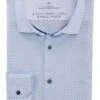 OLYMP No. Six 24/Seven Dynamic Flex Super Slim Hemd Weiss/blau, Gemustert
