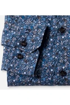 OLYMP No. Six Super Slim Hemd Blau/braun, Gemustert -Kleidung Angebote 2560 34 22 2 800 1200x1200