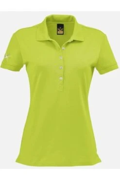 TRIGEMA Slim Fit Damen Poloshirt Lemon, Einfarbig