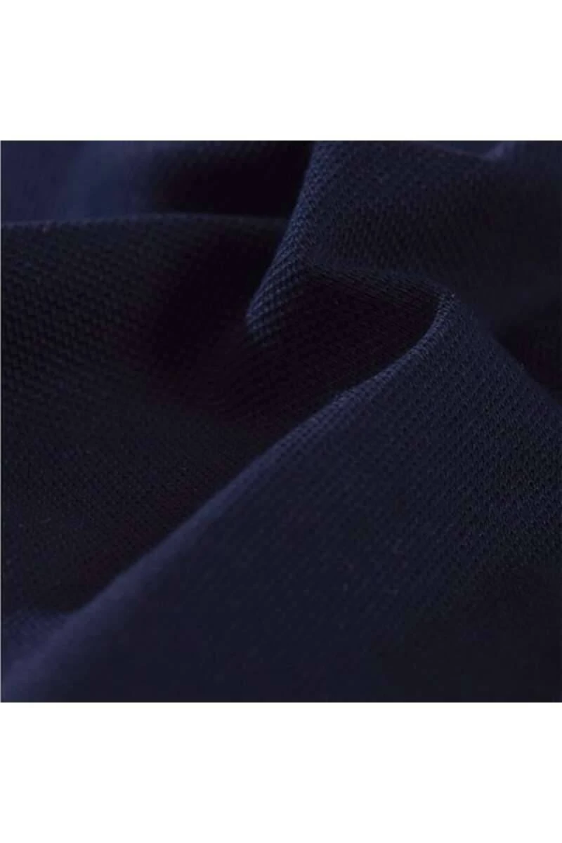 TRIGEMA Slim Fit Poloshirt Navy, Einfarbig 3 TRIGEMA Slim Fit Poloshirt Navy, Einfarbig – Bild 3