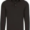 TRIGEMA Business Comfort Fit Longsleeve Poloshirt Schwarz, Einfarbig