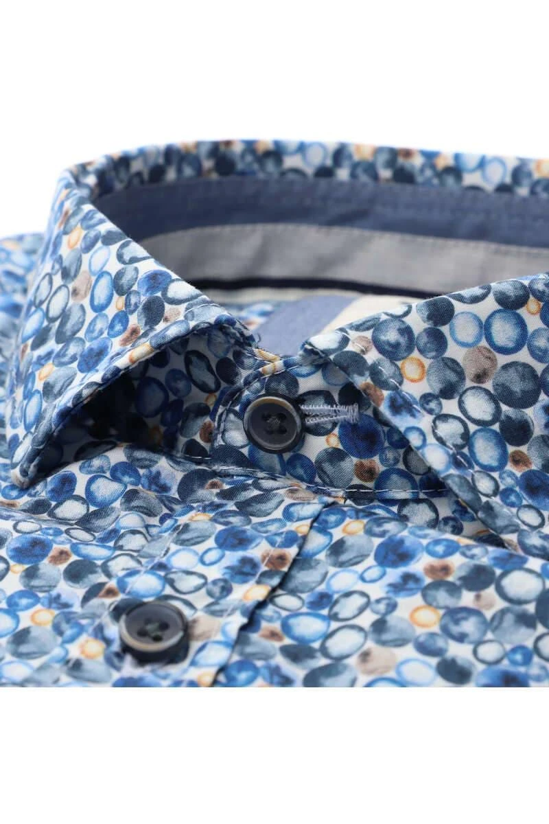 OLYMP Level Five Body Fit Hemd Blau/weiss, Gemustert 2 OLYMP Level Five Body Fit Hemd Blau/weiss, Gemustert – Bild 2