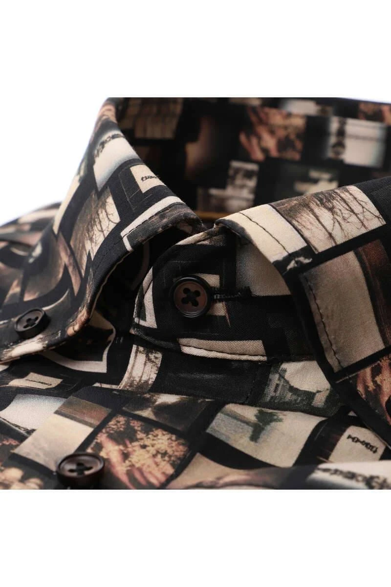 Casa Moda Comfort Fit Hemd Schwarz, Gemustert 2 Casa Moda Comfort Fit Hemd Schwarz, Gemustert – Bild 2