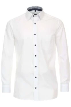 Casa Moda Comfort Fit Hemd Weiss, Einfarbig