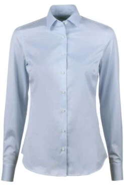 Stenströms Sibylla Slimline Blusehellblau, Einfarbig