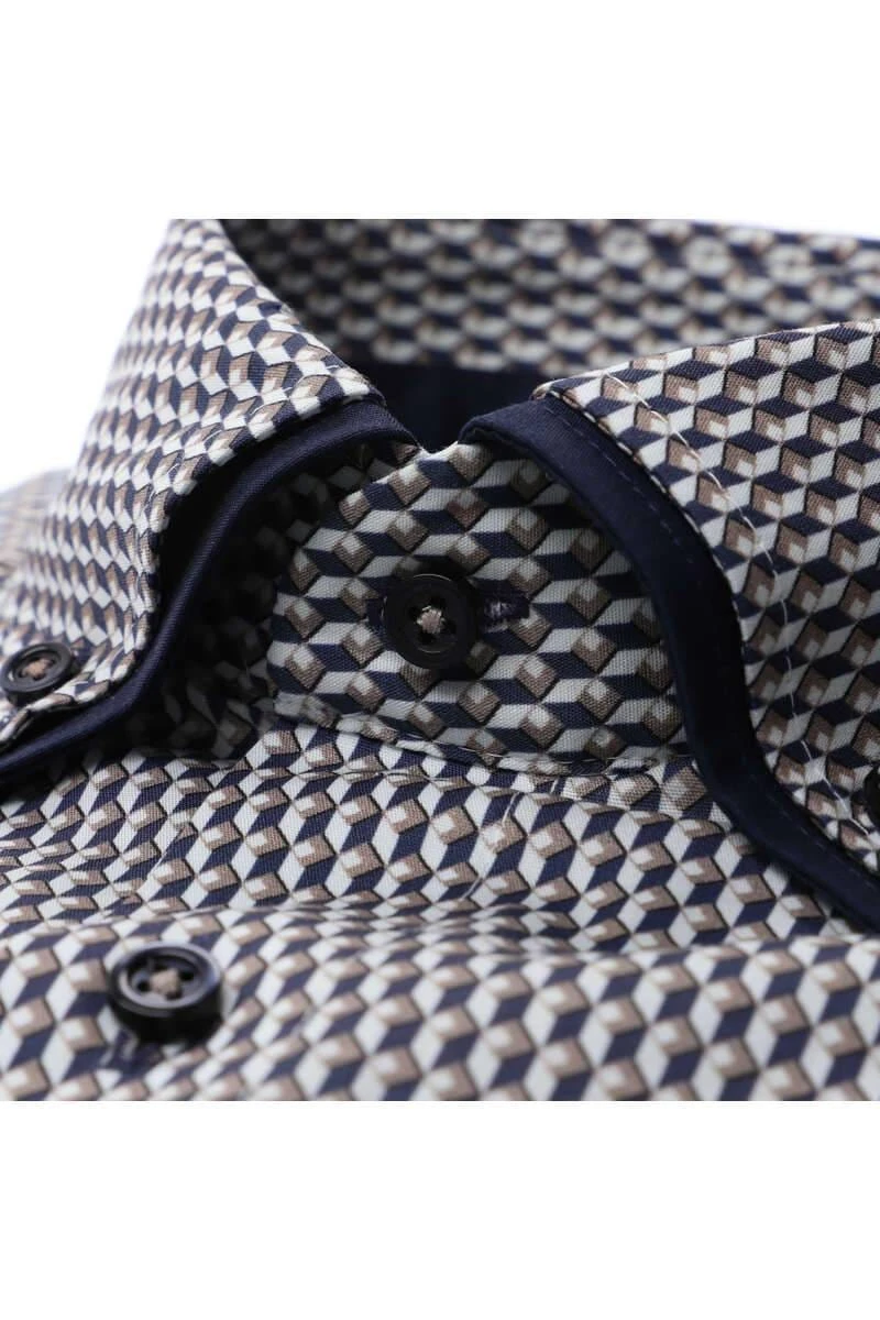 Casa Moda Modern Fit Hemd Anthrazit, Gemustert 2 Casa Moda Modern Fit Hemd Anthrazit, Gemustert – Bild 2