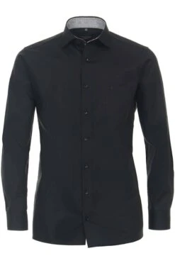 Casa Moda Modern Fit Hemd Schwarz, Einfarbig