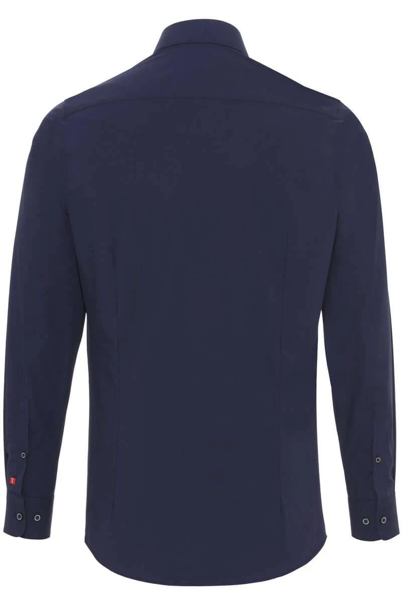 Pure Slim Fit Hemd Marine, Einfarbig 4 Pure Slim Fit Hemd Marine, Einfarbig – Bild 4