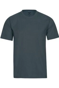TRIGEMA Comfort Fit T-Shirt Rundhals Anthrazit,Einfarbig