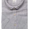 Pure Casual Fit Leinenhemd Grau, Einfarbig