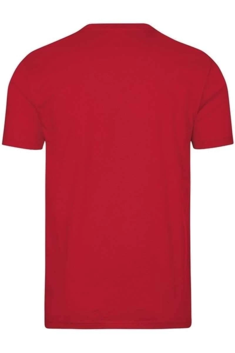 TRIGEMA Comfort Fit T-Shirt V-Ausschnitt Rot,Einfarbig 4 TRIGEMA Comfort Fit T-Shirt V-Ausschnitt Rot,Einfarbig – Bild 4