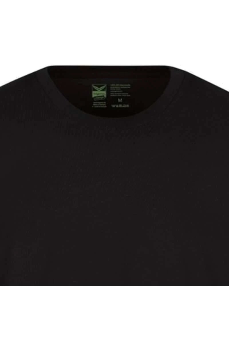 TRIGEMA Comfort Fit T-Shirt Rundhals Schwarz,Einfarbig 2 TRIGEMA Comfort Fit T-Shirt Rundhals Schwarz,Einfarbig – Bild 2