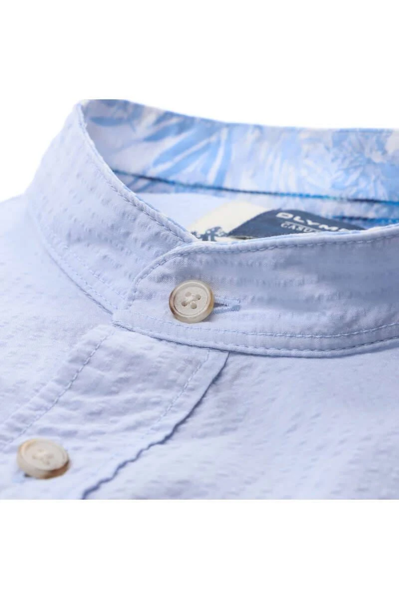 OLYMP Casual Modern Fit Hemd Hellblau, Gemustert 2 OLYMP Casual Modern Fit Hemd Hellblau, Gemustert – Bild 2