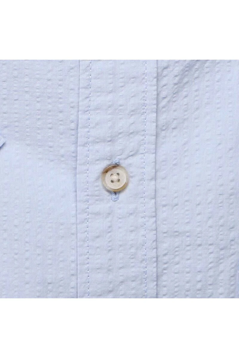 OLYMP Casual Modern Fit Hemd Hellblau, Gemustert 4 OLYMP Casual Modern Fit Hemd Hellblau, Gemustert – Bild 4