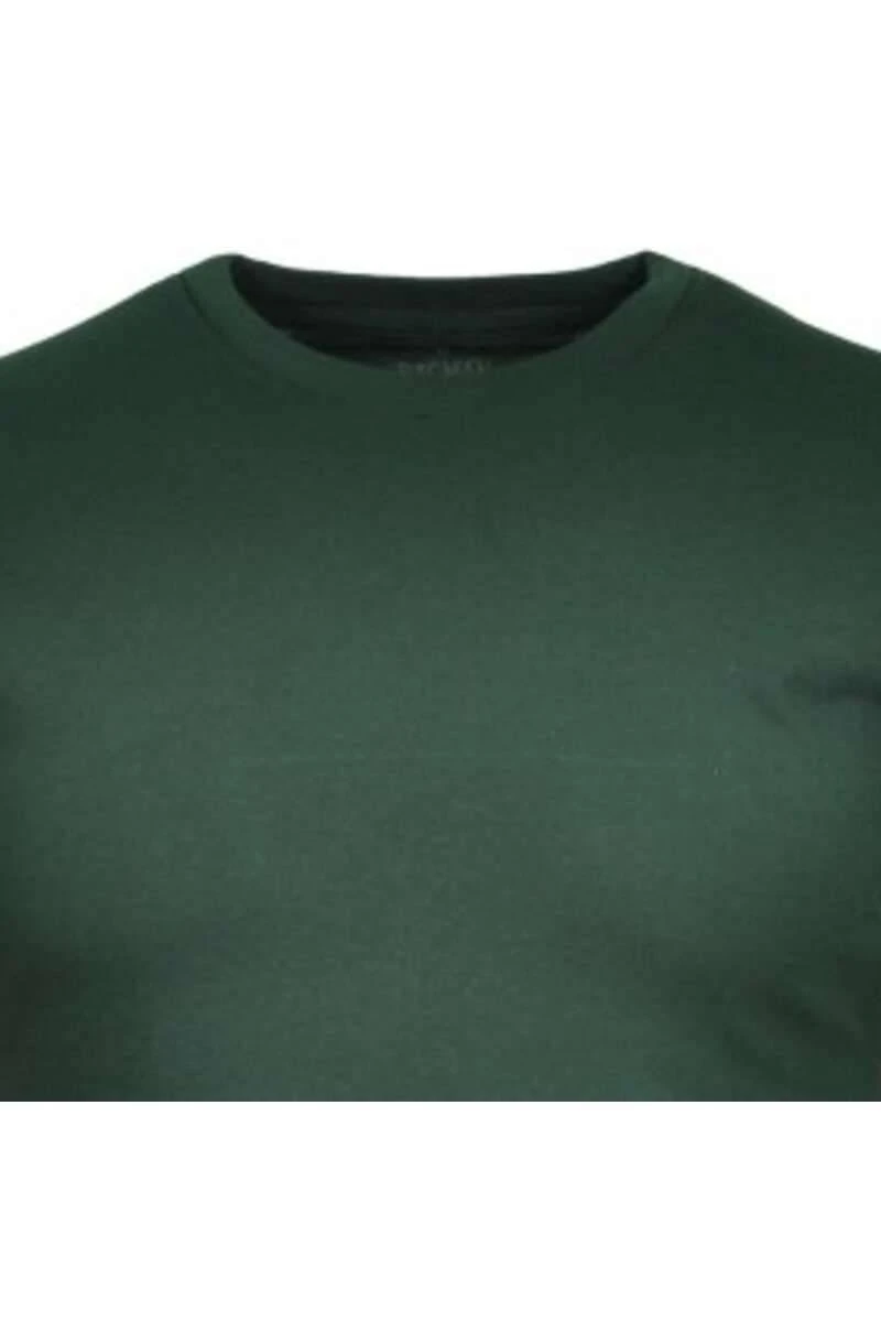 RAGMAN Regular Fit T-Shirt Rundhals Dunkelgrün,Einfarbig 2 RAGMAN Regular Fit T-Shirt Rundhals Dunkelgrün,Einfarbig – Bild 2