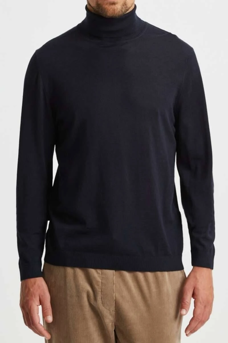MAERZ Modern Fit Herren Rollkragenpullover Navy 1 MAERZ Modern Fit Herren Rollkragenpullover Navy