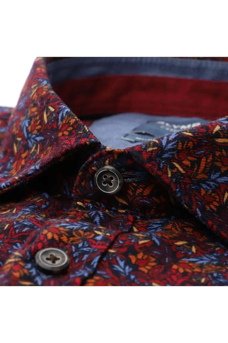 OLYMP Casual Modern Fit Flanellhemd Blau/rot, Gemustert 2 OLYMP Casual Modern Fit Flanellhemd Blau/rot, Gemustert – Bild 2