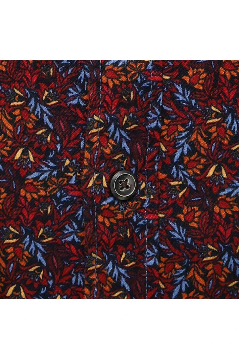 OLYMP Casual Modern Fit Flanellhemd Blau/rot, Gemustert 4 OLYMP Casual Modern Fit Flanellhemd Blau/rot, Gemustert – Bild 4