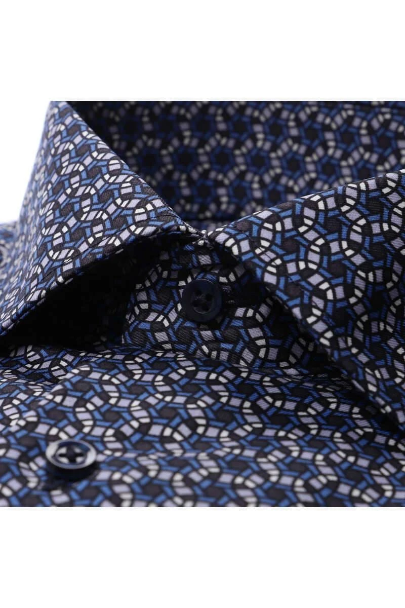 ETERNA Comfort Fit Hemd Grau, Gemustert 2 ETERNA Comfort Fit Hemd Grau, Gemustert – Bild 2