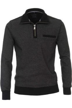 Casa Moda Casual Casual FitTroyerZip Schwarz/grau