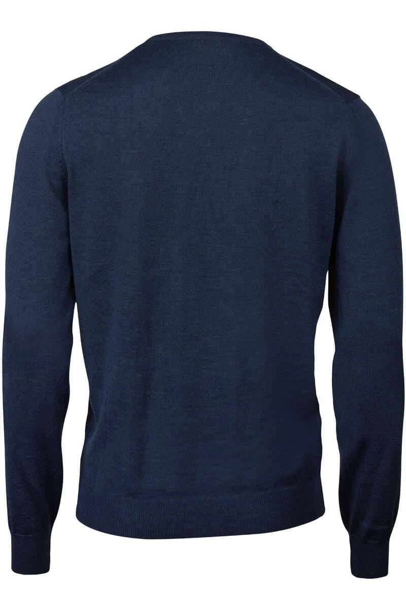 Stenströms Fitted Body Herren Pullover Rundhals Blau 4 Stenströms Fitted Body Herren Pullover Rundhals Blau – Bild 4