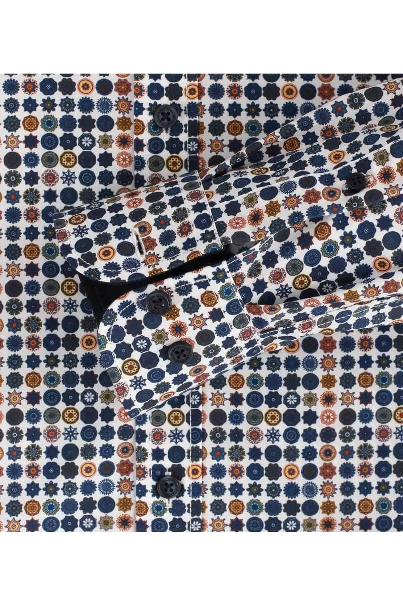 Casa Moda Casual Fit Hemd Blau, Gemustert 2 Casa Moda Casual Fit Hemd Blau, Gemustert – Bild 2