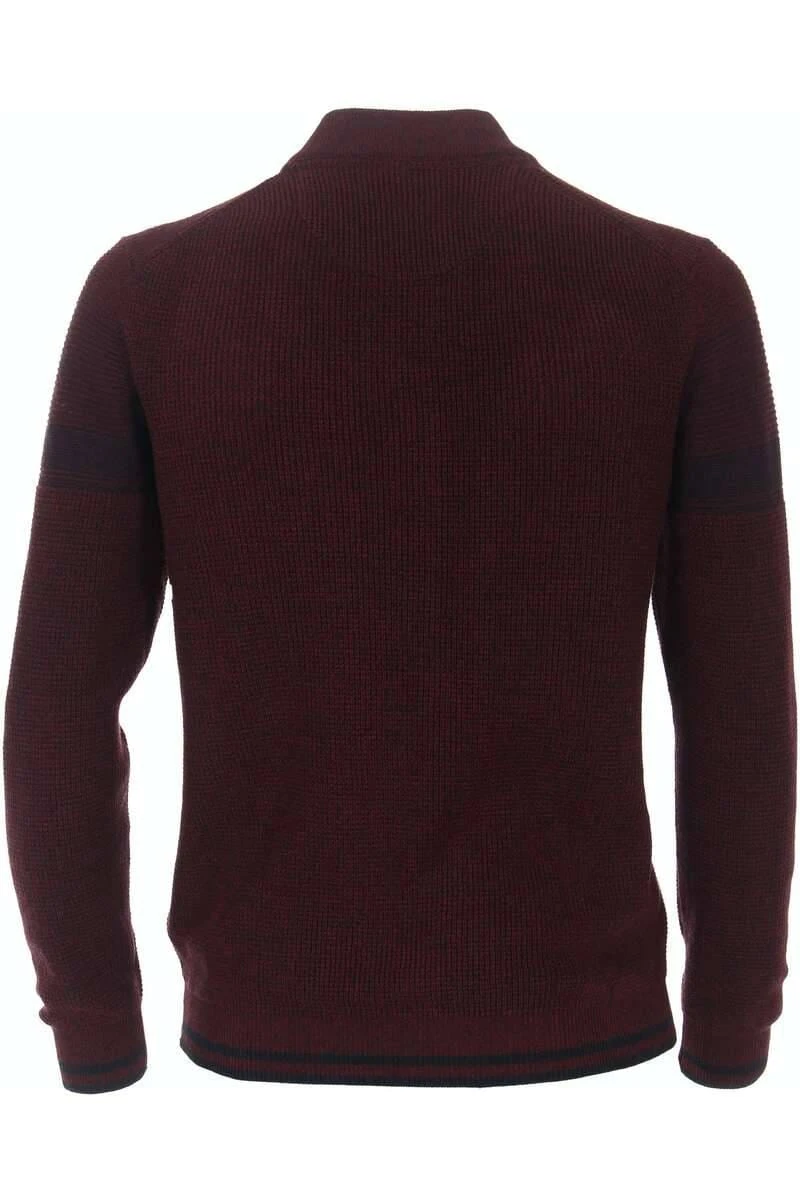 Casa Moda Casual Fit Herren Strickjacke Zip Weinrot 4 Casa Moda Casual Fit Herren Strickjacke Zip Weinrot – Bild 4