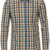 Casa Moda Casual Comfort Fit Hemd Gelb/blau, Kariert