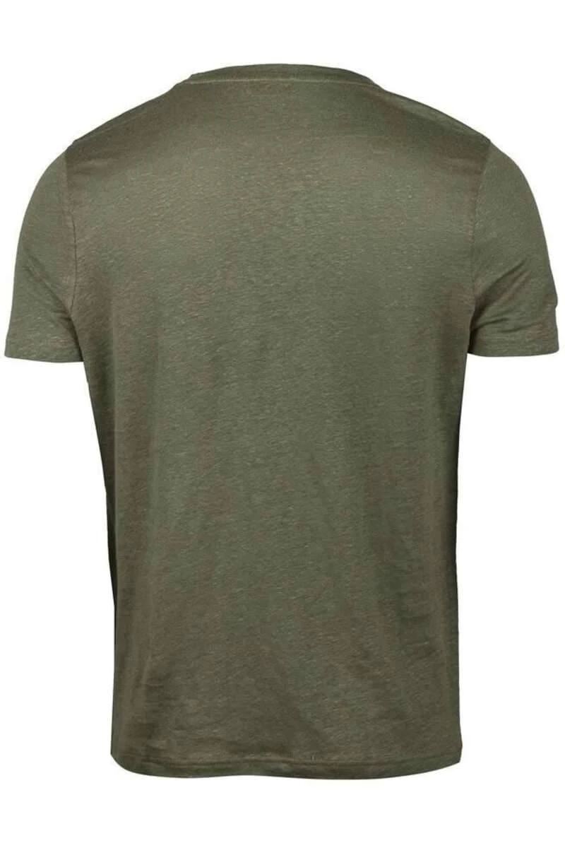 Stenströms Fitted Body T-Shirt Rundhals Dunkelgrün,Einfarbig 2 Stenströms Fitted Body T-Shirt Rundhals Dunkelgrün,Einfarbig – Bild 2