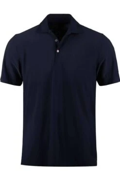 Stenströms Slimline Poloshirt Navy, Einfarbig