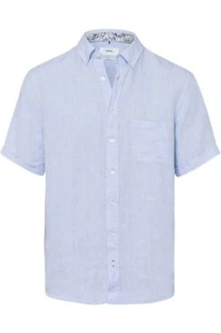 Brax Casual Modern Fit Leinenhemd , Einfarbig