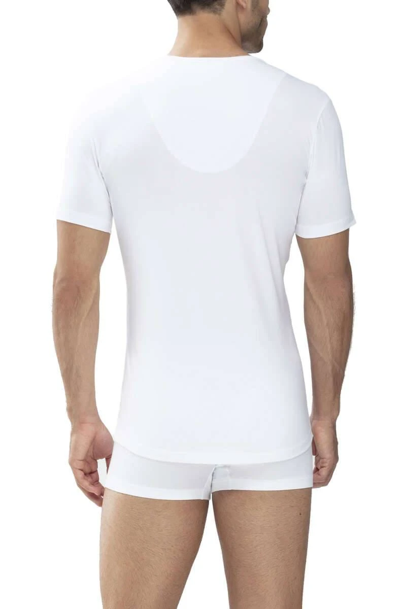 Mey Das DrunterhemdRegular Fit T-Shirt Rundhals Weiss,Einfarbig 2 Mey Das DrunterhemdRegular Fit T-Shirt Rundhals Weiss,Einfarbig – Bild 2