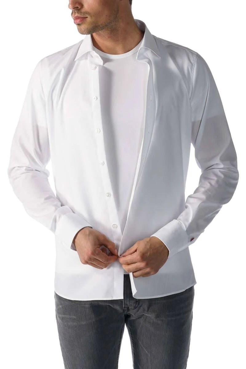 Mey Das DrunterhemdRegular Fit T-Shirt Rundhals Weiss,Einfarbig 3 Mey Das DrunterhemdRegular Fit T-Shirt Rundhals Weiss,Einfarbig – Bild 3