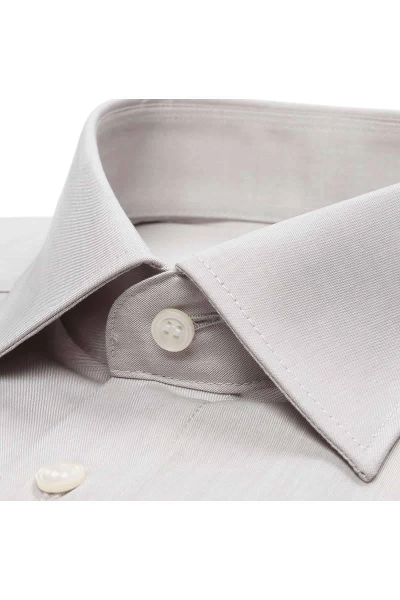 Marvelis Modern Fit Hemd Hellgrau, Einfarbig 2 Marvelis Modern Fit Hemd Hellgrau, Einfarbig – Bild 2