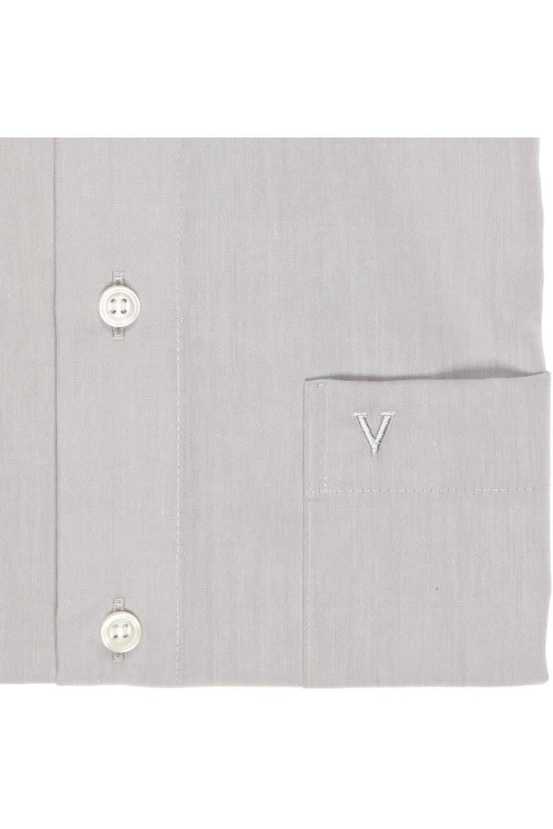 Marvelis Modern Fit Hemd Hellgrau, Einfarbig 5 Marvelis Modern Fit Hemd Hellgrau, Einfarbig – Bild 5