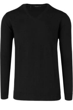MAERZ Superwash Modern Fit Herren Pullover V-Ausschnitt Anthrazit