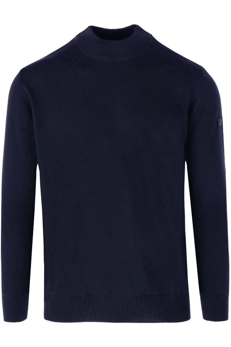 MAERZ Superwash Classic Fit Herren Pullover Stehkragen Navy 1 MAERZ Superwash Classic Fit Herren Pullover Stehkragen Navy