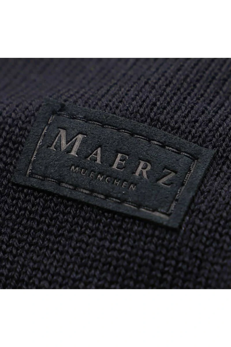 MAERZ Superwash Classic Fit Herren Pullover Rundhals Navy 3 MAERZ Superwash Classic Fit Herren Pullover Rundhals Navy – Bild 3