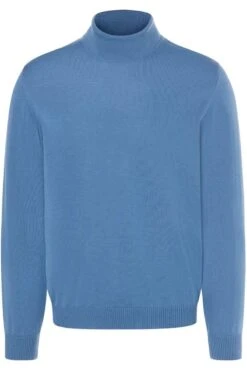 MAERZ Classic Fit Herren Rollkragenpullover Blau