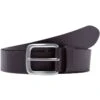 Brax Herren Gürtel Aus Echt Leder Schwarz, Einfarbig