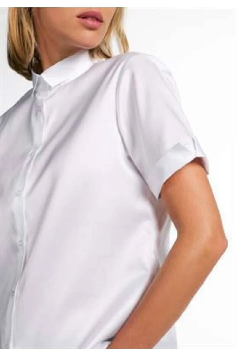 ETERNA Cover Shirt Modern Classic Bluseweiss, Einfarbig 2 ETERNA Cover Shirt Modern Classic Bluseweiss, Einfarbig – Bild 2
