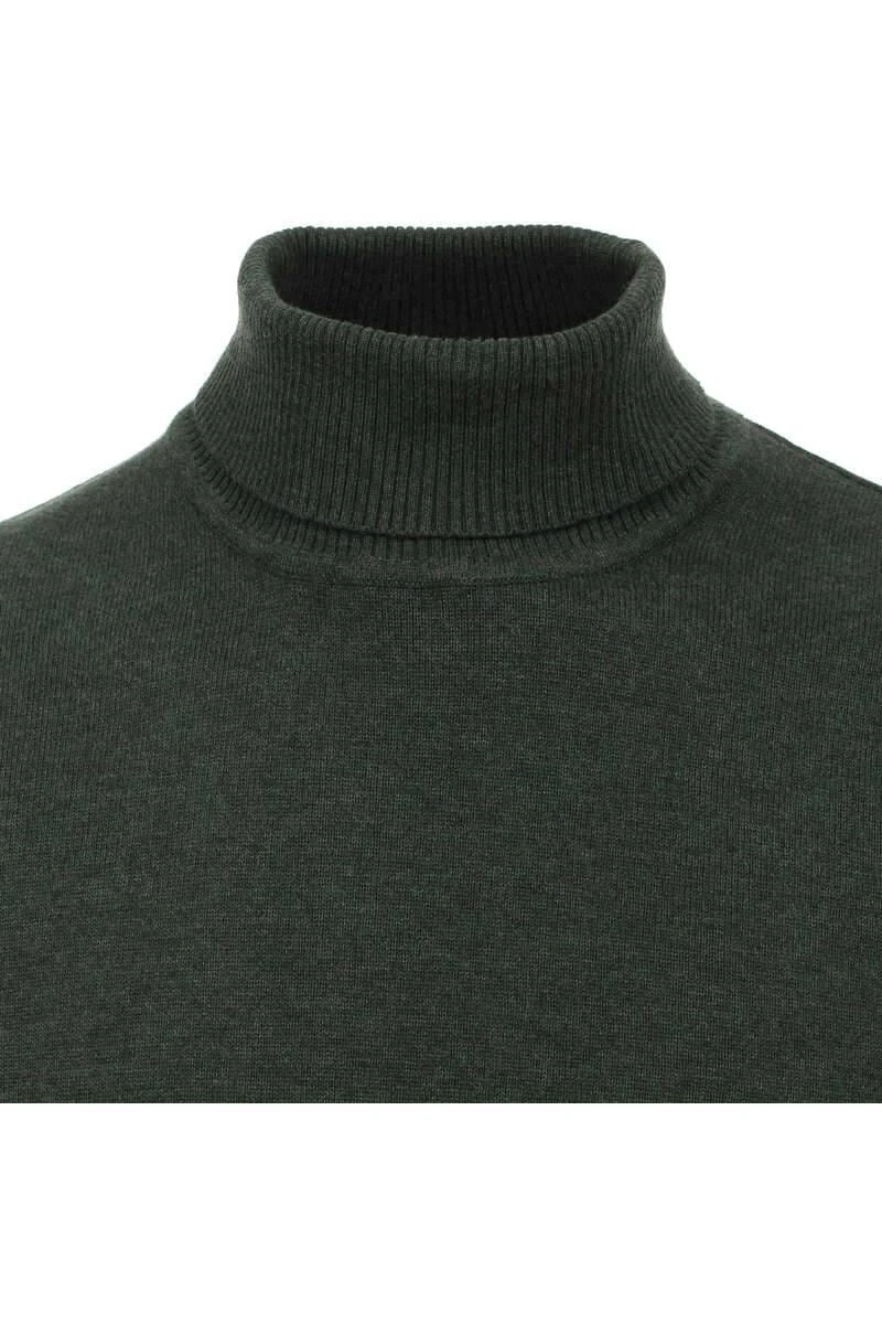 Redmond Casual Regular Fit Herren Rollkragenpullover Dukelgrün 2 Redmond Casual Regular Fit Herren Rollkragenpullover Dukelgrün – Bild 2