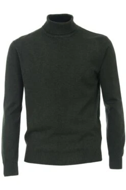 Redmond Casual Regular Fit Herren Rollkragenpullover Dukelgrün