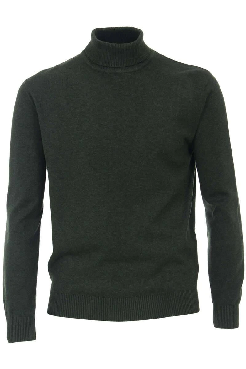 Redmond Casual Regular Fit Herren Rollkragenpullover Dukelgrün 1 Redmond Casual Regular Fit Herren Rollkragenpullover Dukelgrün