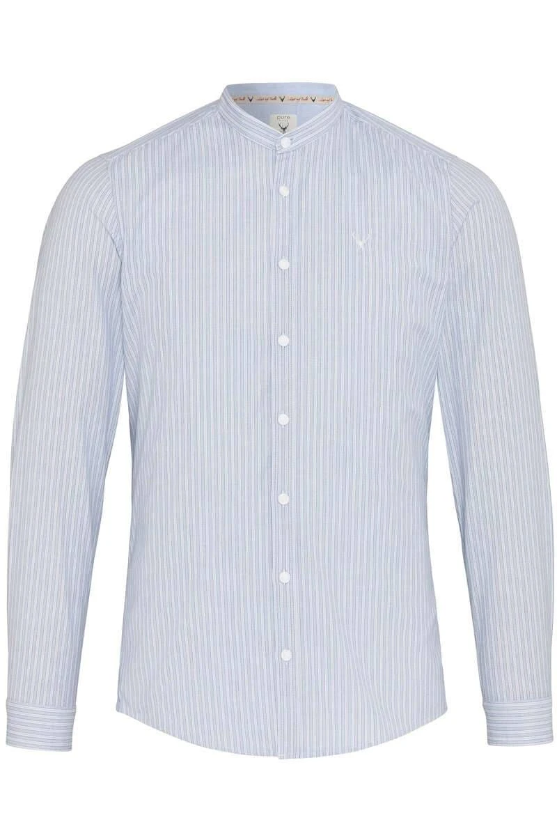 Pure Slim Fit Trachtenhemd Hellblau, Gestreift 1 Pure Slim Fit Trachtenhemd Hellblau, Gestreift