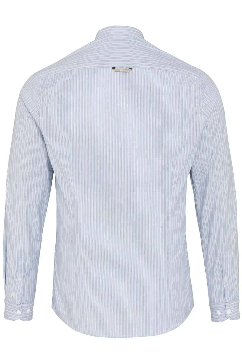 Pure Slim Fit Trachtenhemd Hellblau, Gestreift 2 Pure Slim Fit Trachtenhemd Hellblau, Gestreift – Bild 2