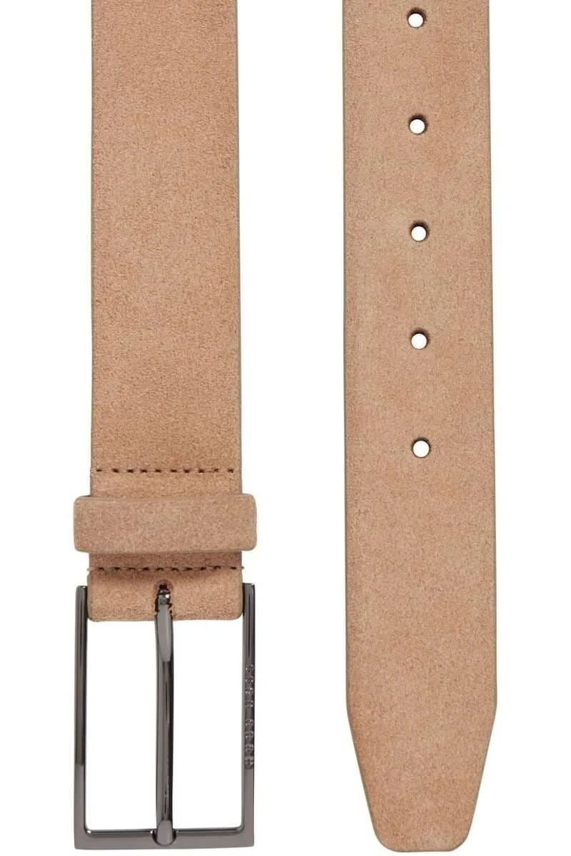 Hugo Boss BOSS Herren Gürtel Aus 100% Rindsleder3,5 Cm Braun, Einfarbig 2 Hugo Boss BOSS Herren Gürtel Aus 100% Rindsleder3,5 Cm Braun, Einfarbig – Bild 2