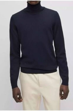 Hugo Boss BOSS Slim Fit Herren Rollkragenpullover Dunkelblau 6 Hugo Boss BOSS Slim Fit Herren Rollkragenpullover Dunkelblau -Kleidung Angebote 50468262 404 8 800 1200x1200