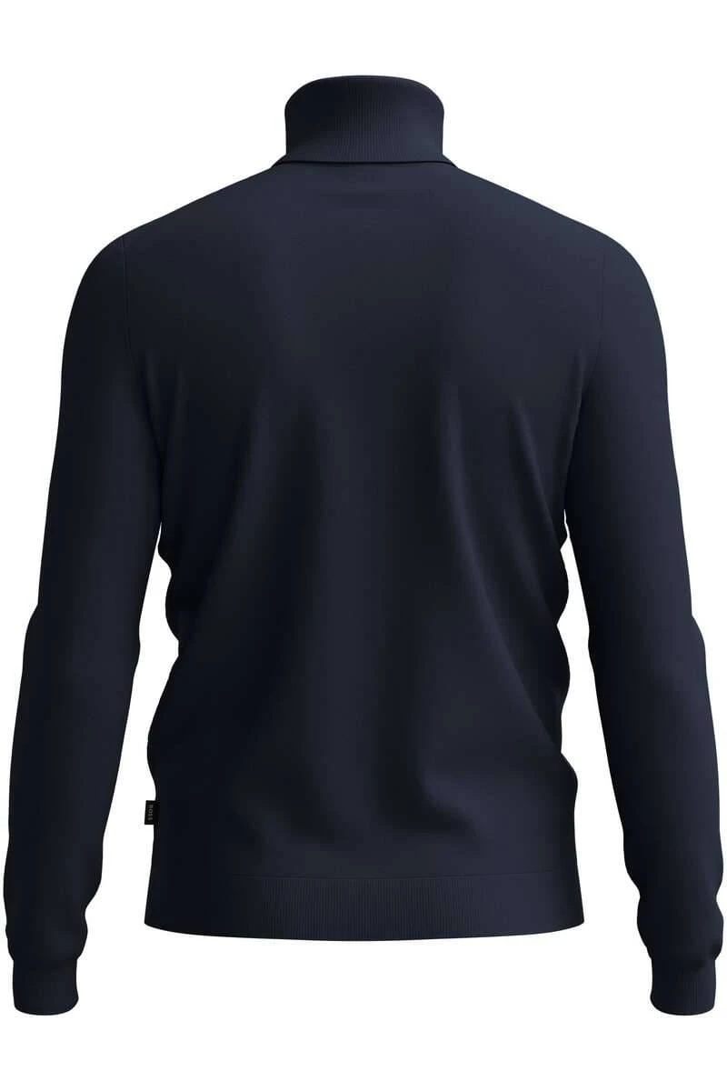 Hugo Boss BOSS Slim Fit Herren Rollkragenpullover Dunkelblau 4 Hugo Boss BOSS Slim Fit Herren Rollkragenpullover Dunkelblau – Bild 4